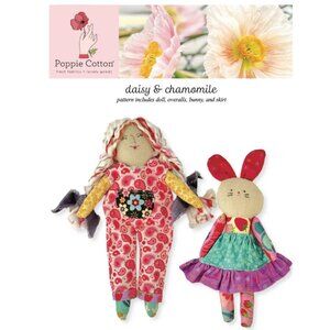 Poppie Cotton Sewing Pattern Set Bunny & Doll Projects Daisy & Chamomile